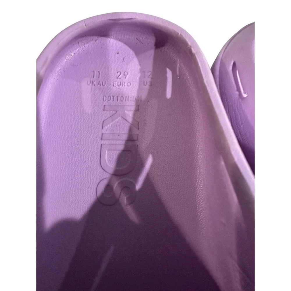 Cotton On Kids Shoes Slip On‎ Closed Toe Size 12 Purple Slide Beach Gym